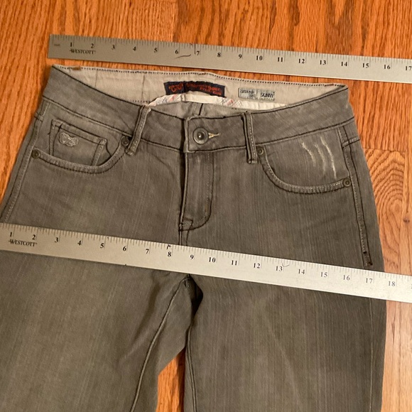 Chip & Pepper Steamer Lane Skinny Straight Leg Jeans Distressed Gray Stretch Sz5 - Picture 14 of 15